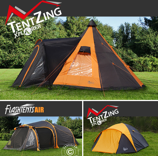 Modern camping tents with many features