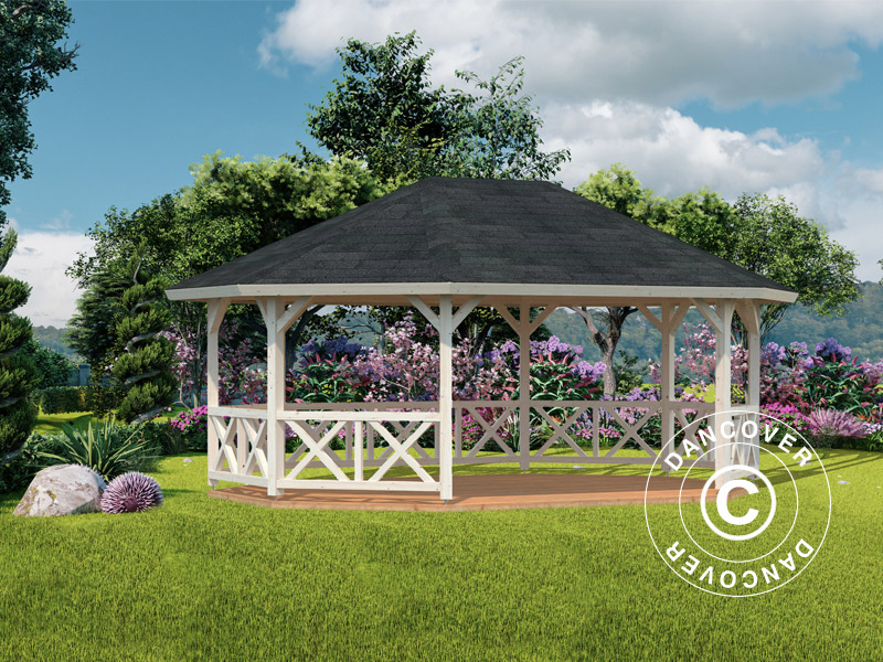 Wooden pavilions add style to most gardens