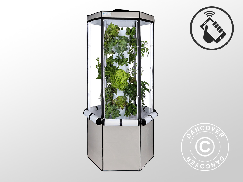 Hydroponic grow tower for growing fresh green all year