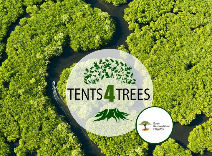 Tents4Trees has planted more than 152.000 trees - many together with Eden Reforestation Project